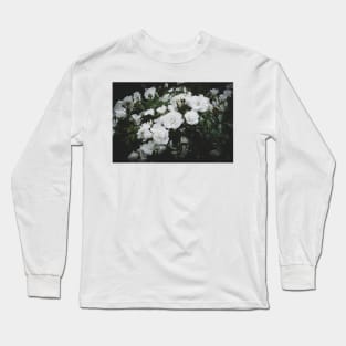 White Roses at Dusk Long Sleeve T-Shirt